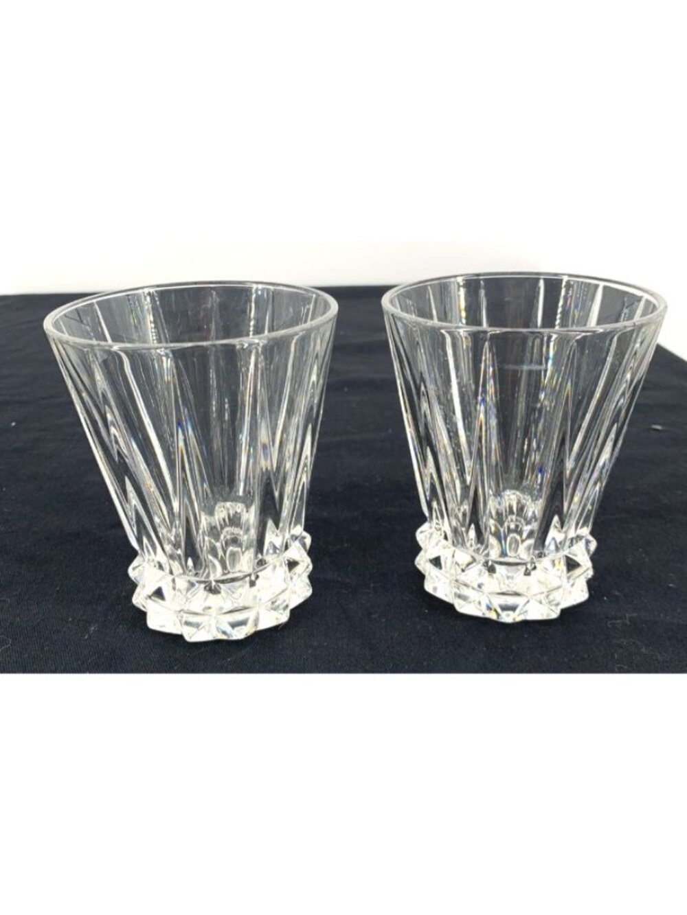 Rosenthal Glasses Crystal 4.5" Double Old Fashioned Glass Germany Lot of 2